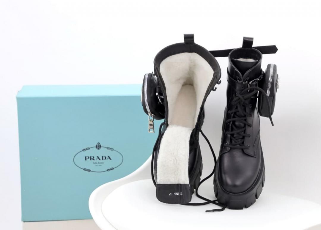 Prada Monolith Boots Black
