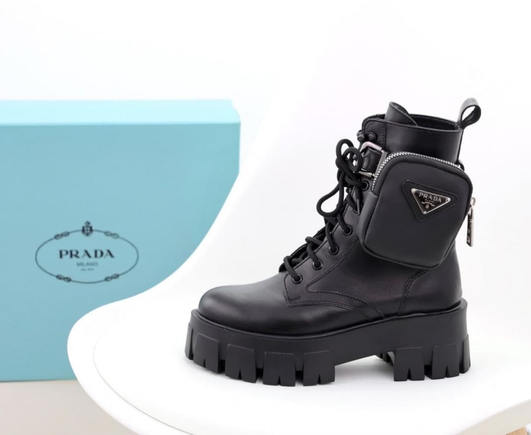 Prada Monolith Boots Black