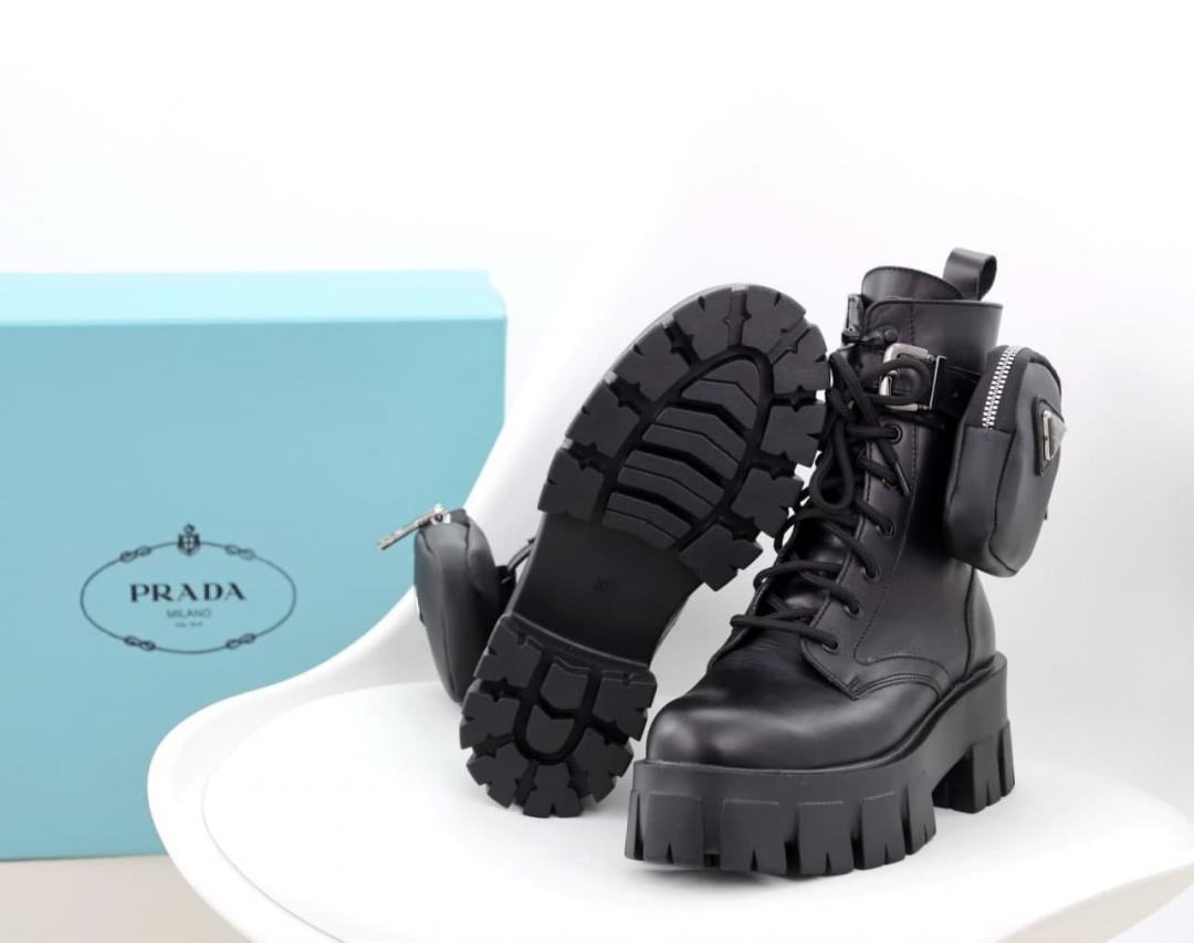 Prada Monolith Boots Black