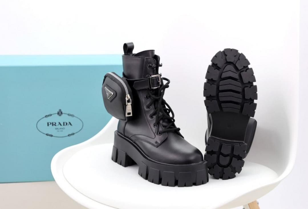 Prada Monolith Boots Black