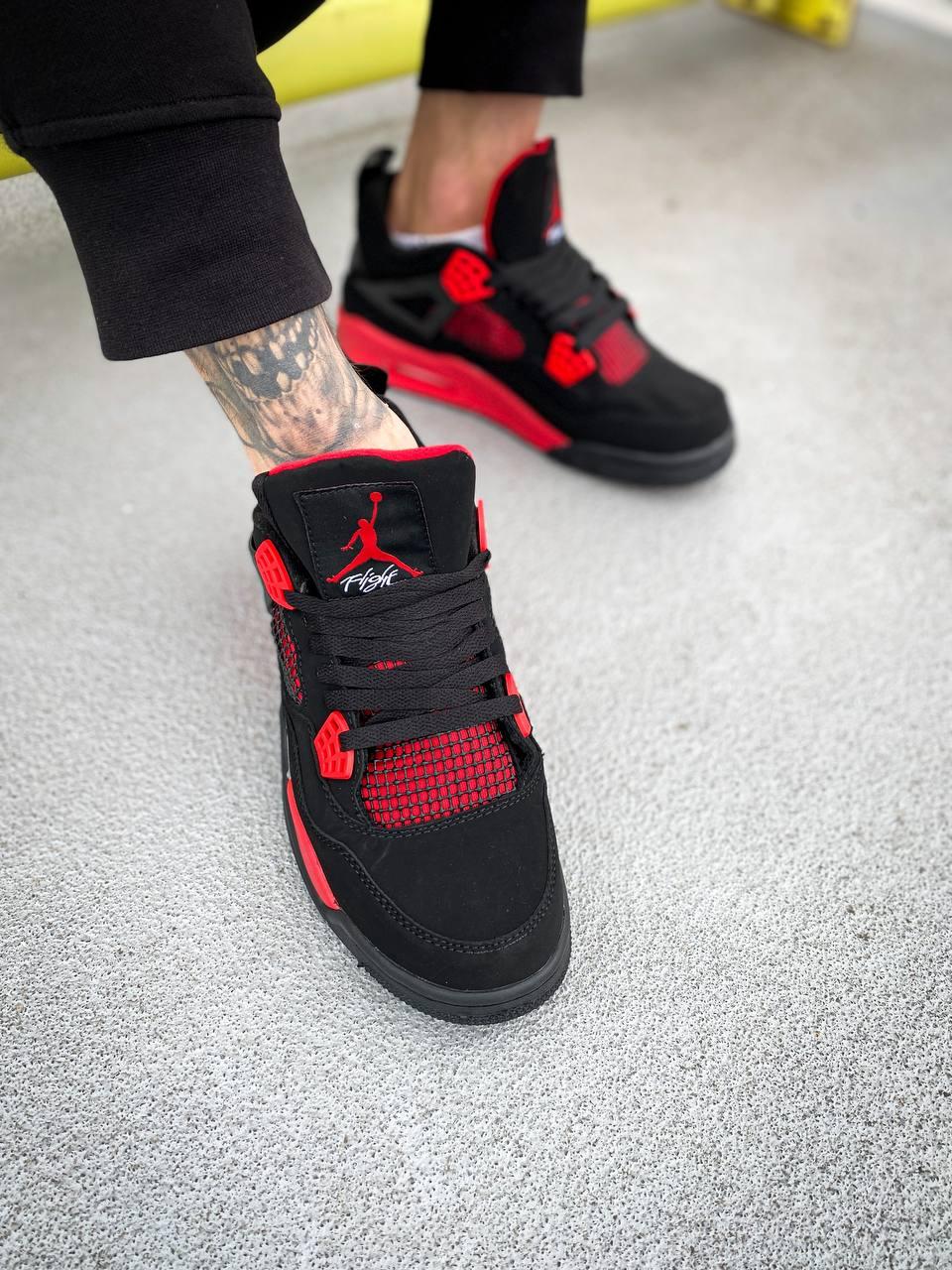 Nike Air Jordan Retro 4 Black Red