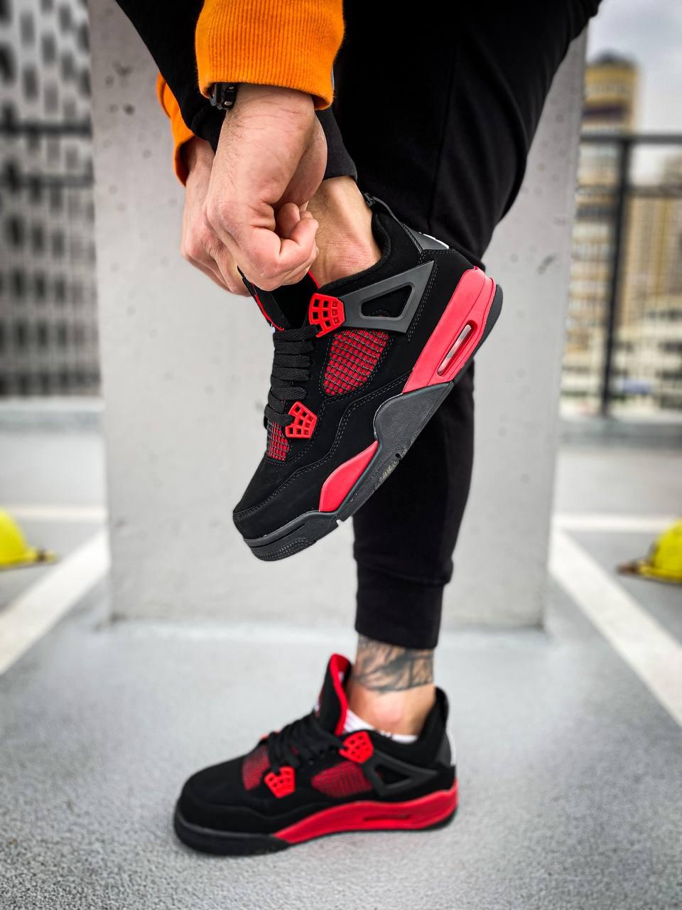 Nike Air Jordan Retro 4 Black Red
