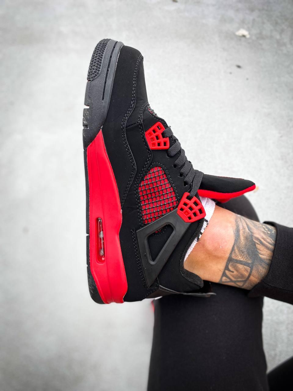 Nike Air Jordan Retro 4 Black Red