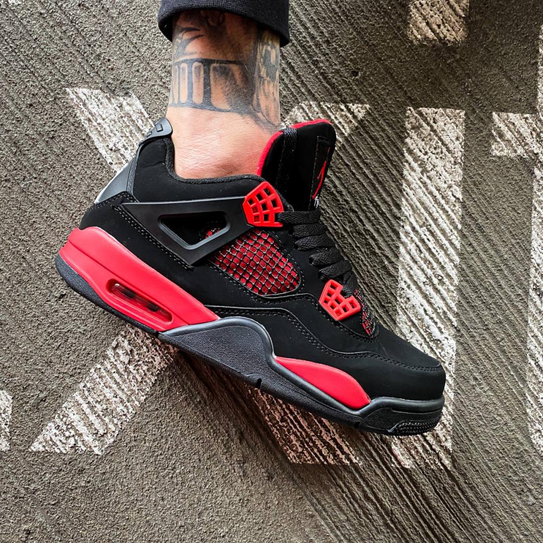 Nike Air Jordan Retro 4 Black Red