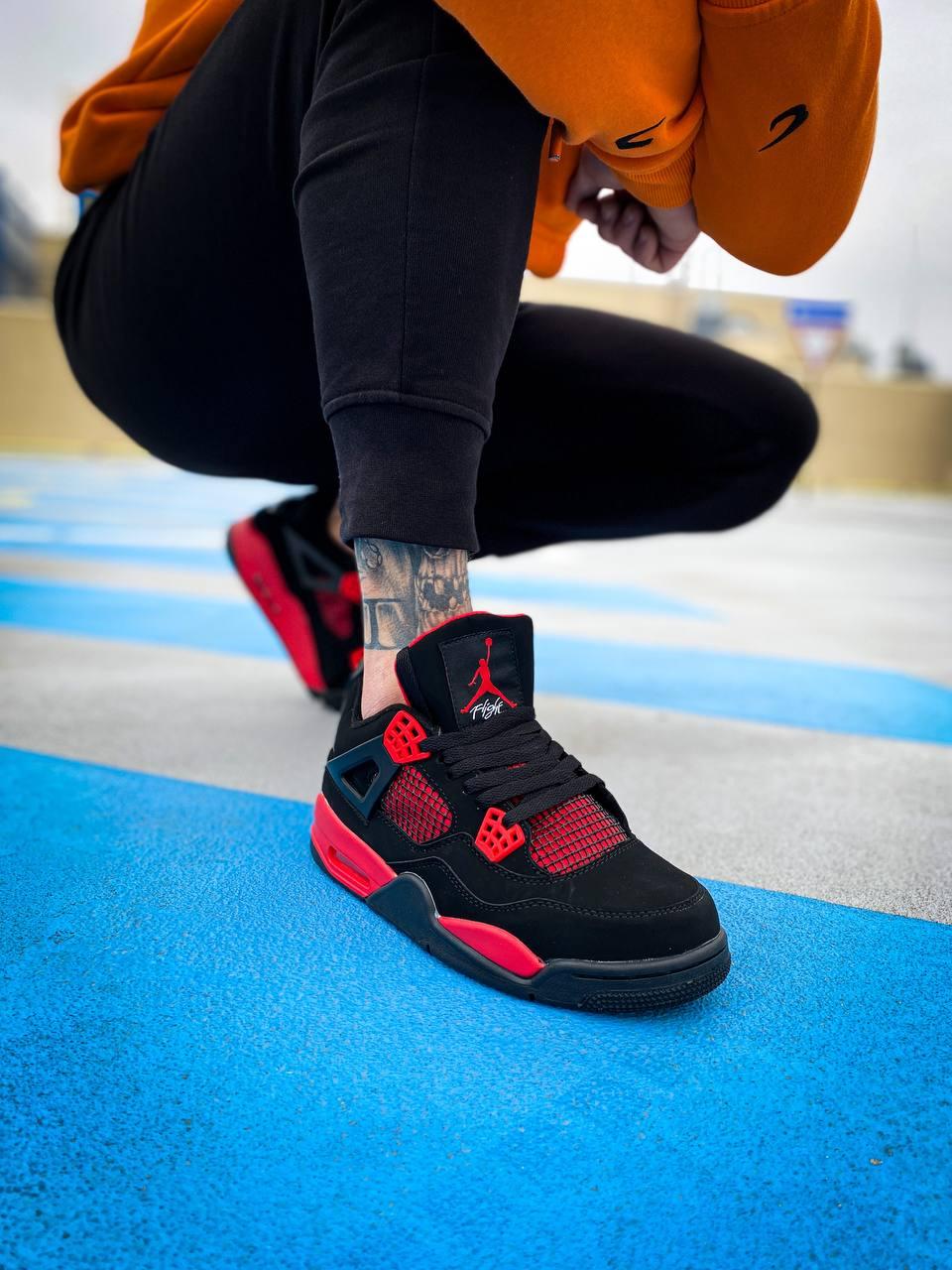 Nike Air Jordan Retro 4 Black Red