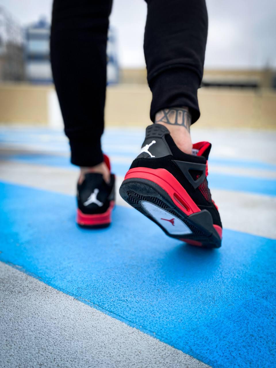 Nike Air Jordan Retro 4 Black Red