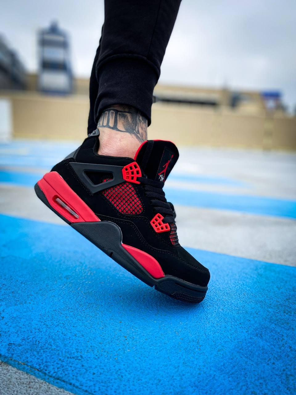 Nike Air Jordan Retro 4 Black Red