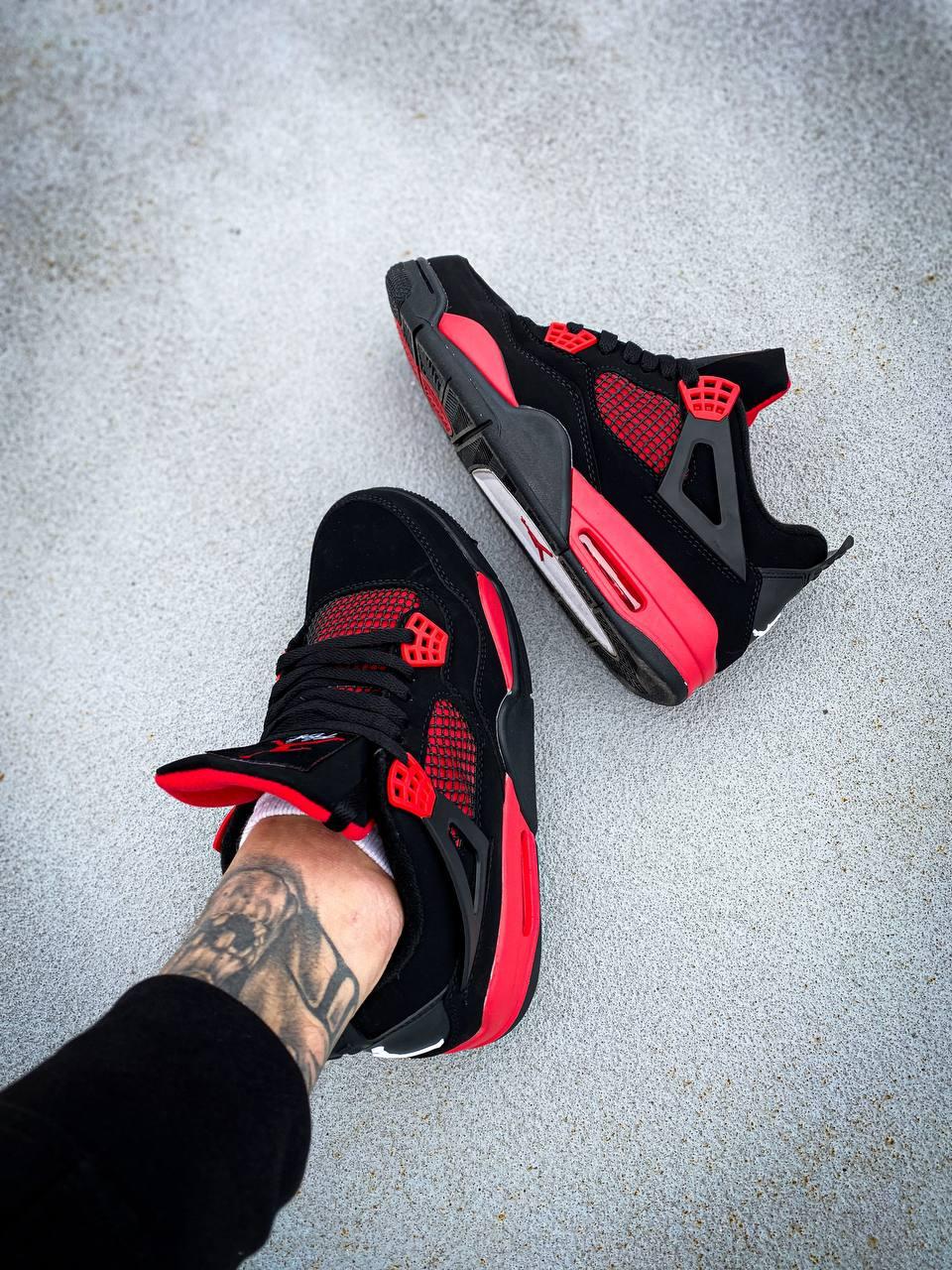 Nike Air Jordan Retro 4 Black Red