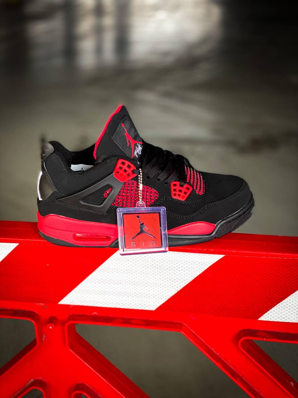 Nike Air Jordan Retro 4 Black Red