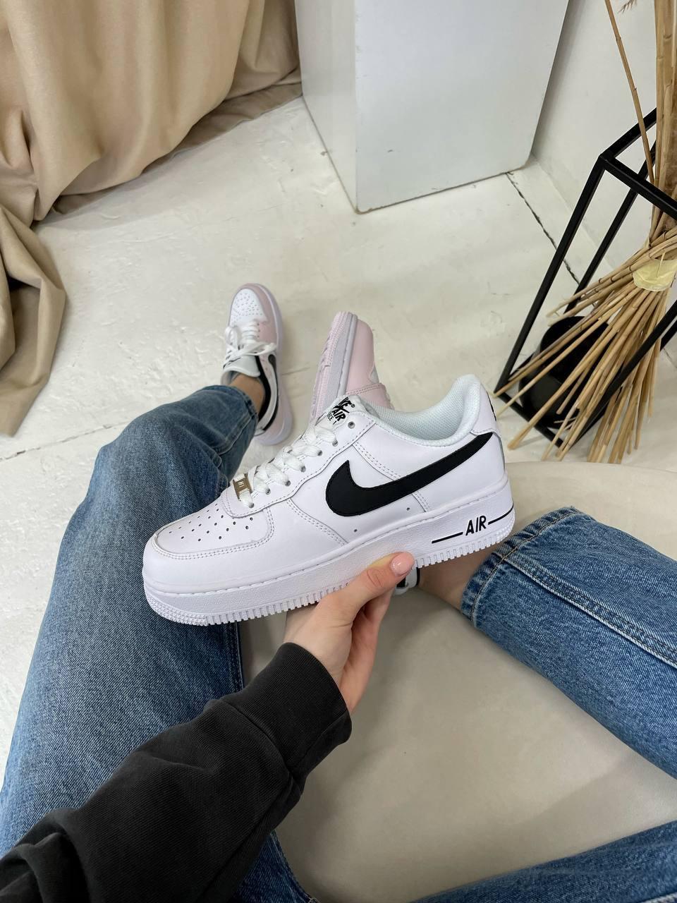 Nike Air Force 1 White Black 4