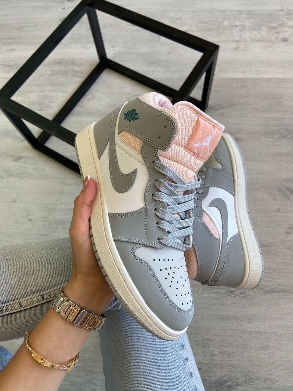 Nike Air Jordan 1 Retro High Grey White Orange