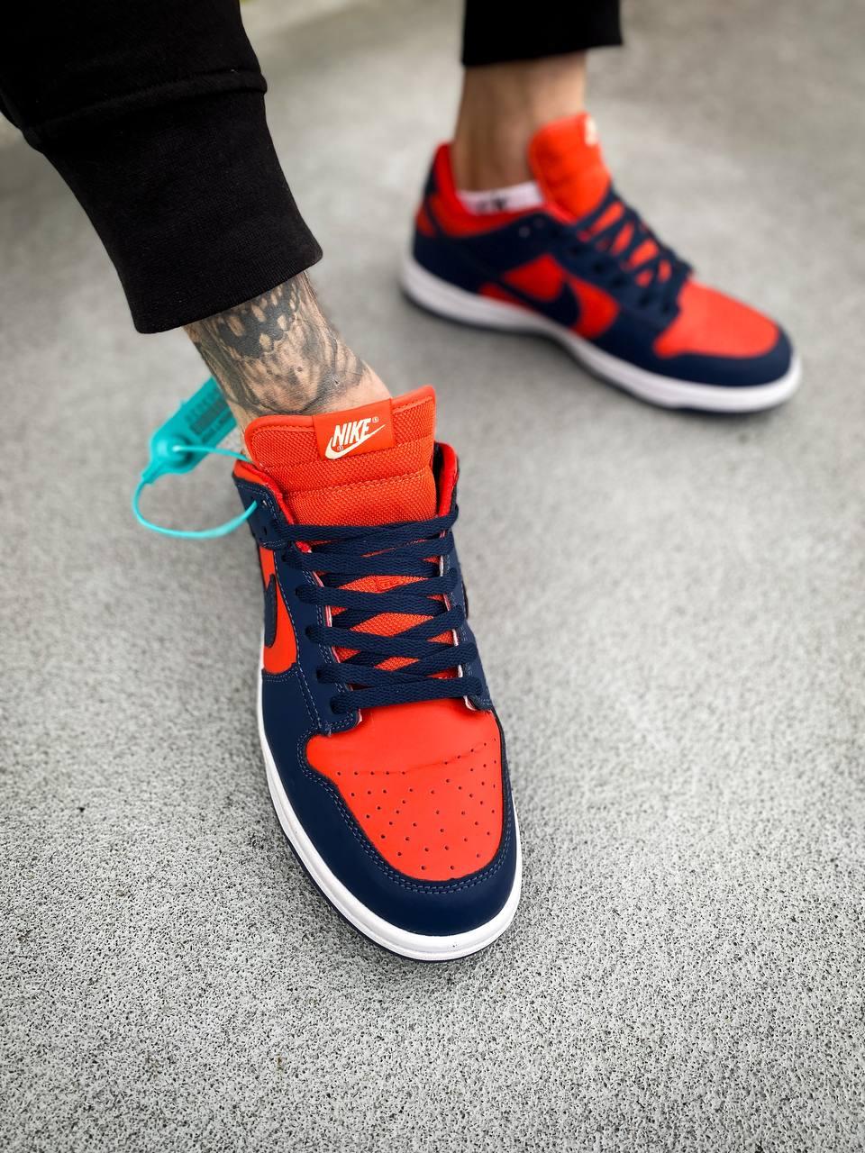 Nike Dunk Low CL Utility OrangeMeteor Blue-Sail