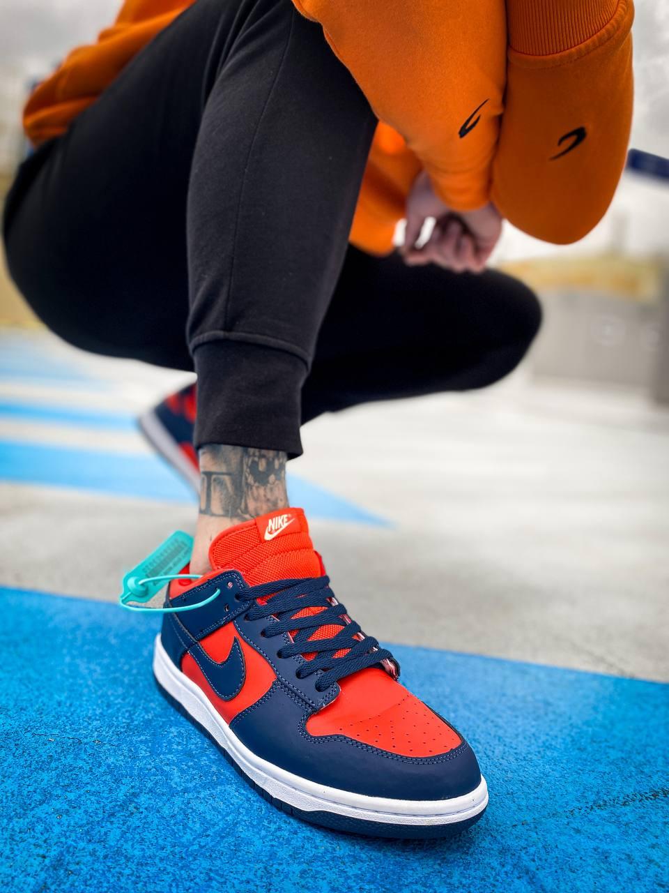 Nike Dunk Low CL Utility OrangeMeteor Blue-Sail