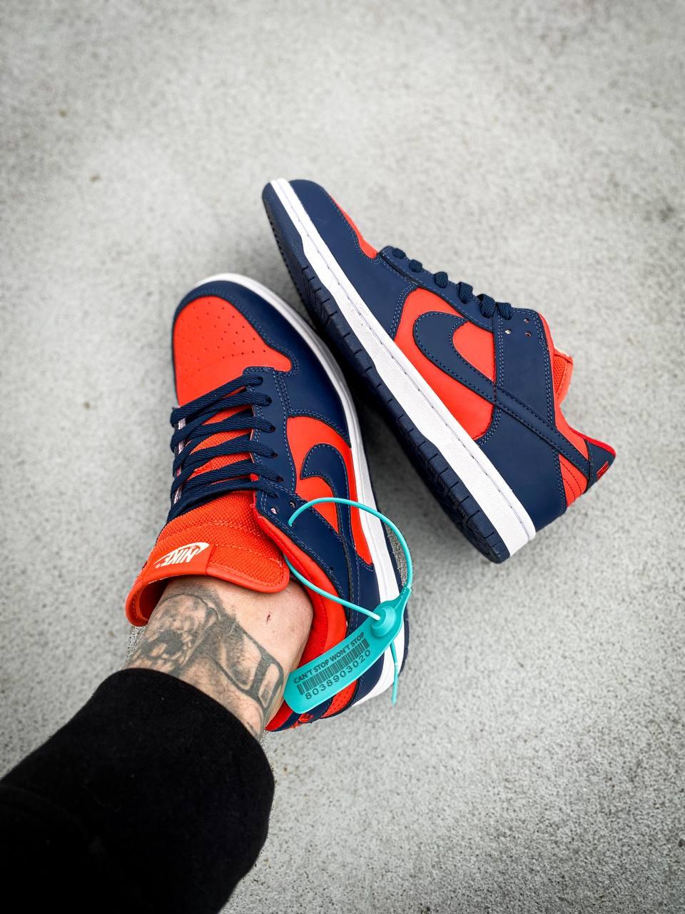 Nike Dunk Low CL Utility OrangeMeteor Blue-Sail