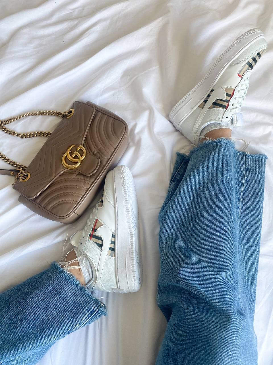Nike Air Force 1 Shadow Burberry Custom