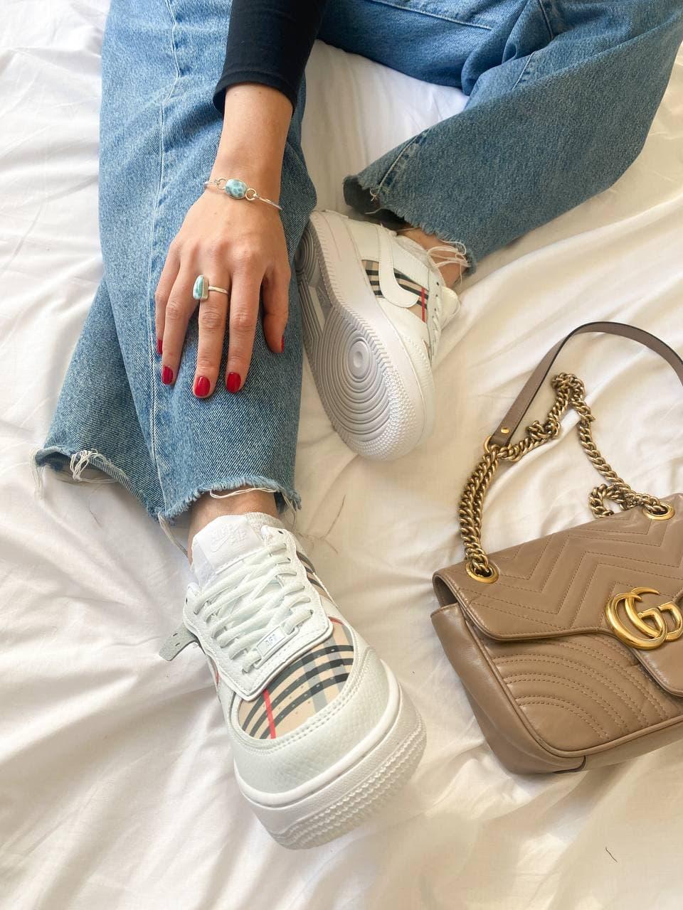 Nike Air Force 1 Shadow Burberry Custom