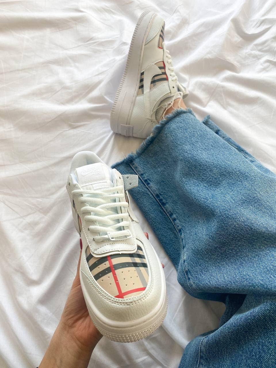 Nike Air Force 1 Shadow Burberry Custom