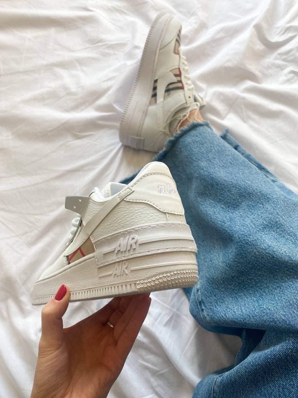 Nike Air Force 1 Shadow Burberry Custom