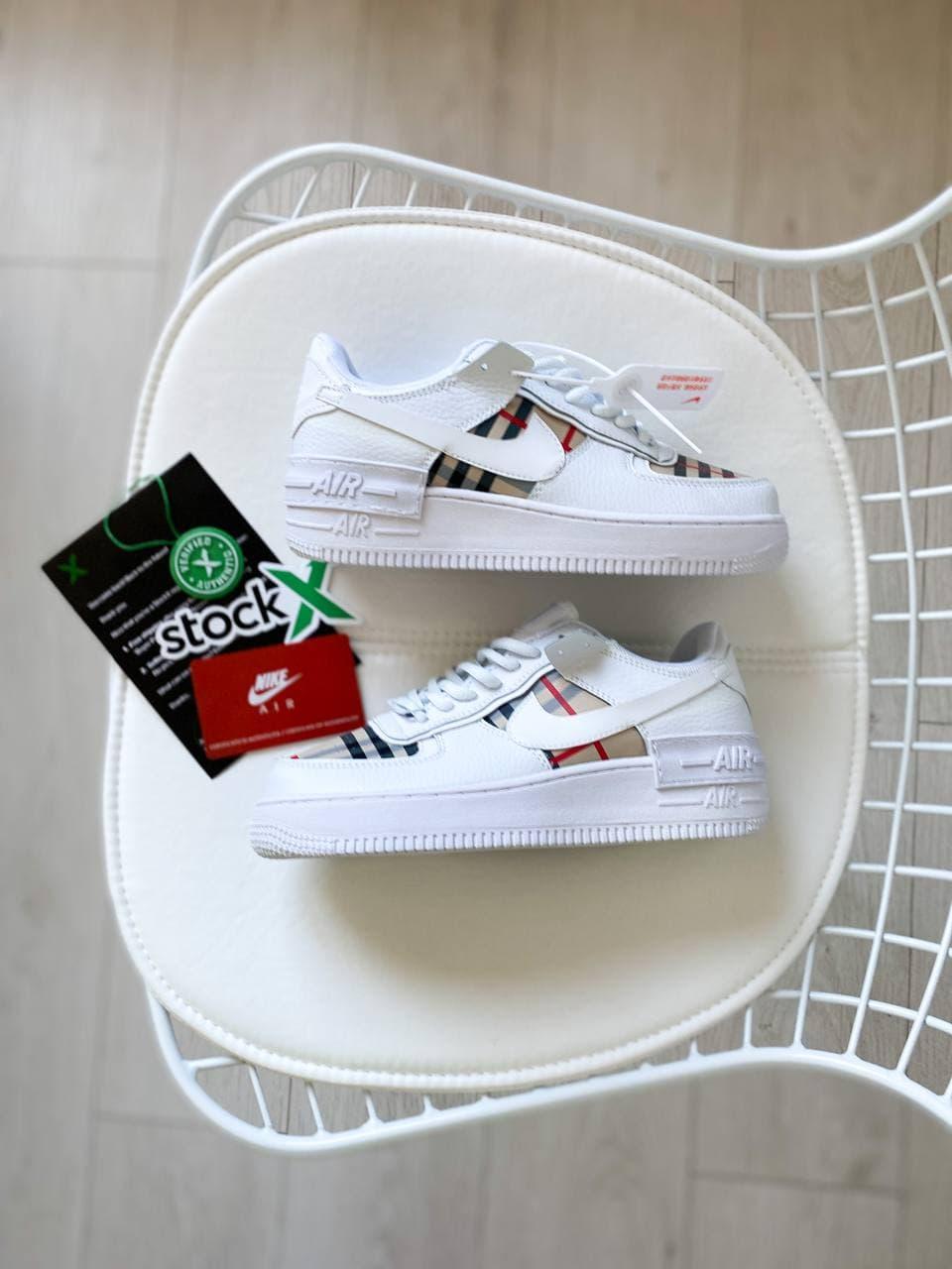 Nike Air Force 1 Shadow Burberry Custom