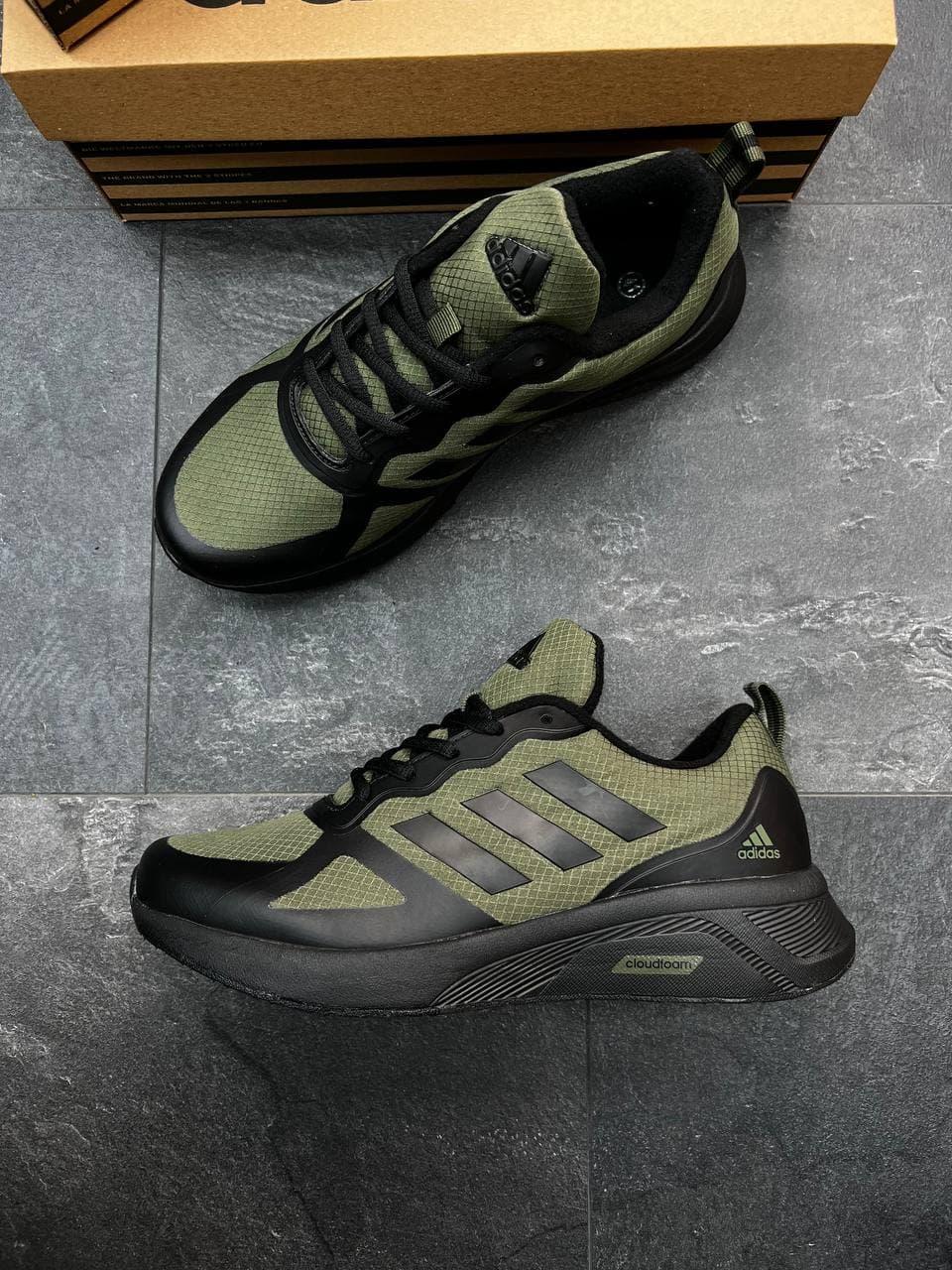 Adidas Cloudfoam Black Green