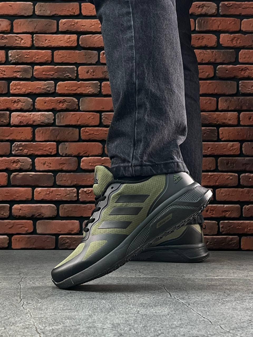 Adidas Cloudfoam Black Green