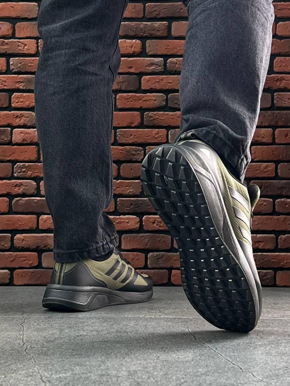 Adidas Cloudfoam Black Green