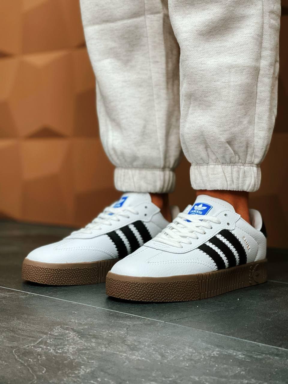 Adidas Samba White Brown 1