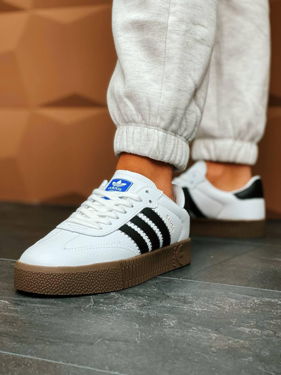 Adidas Samba White Brown 1