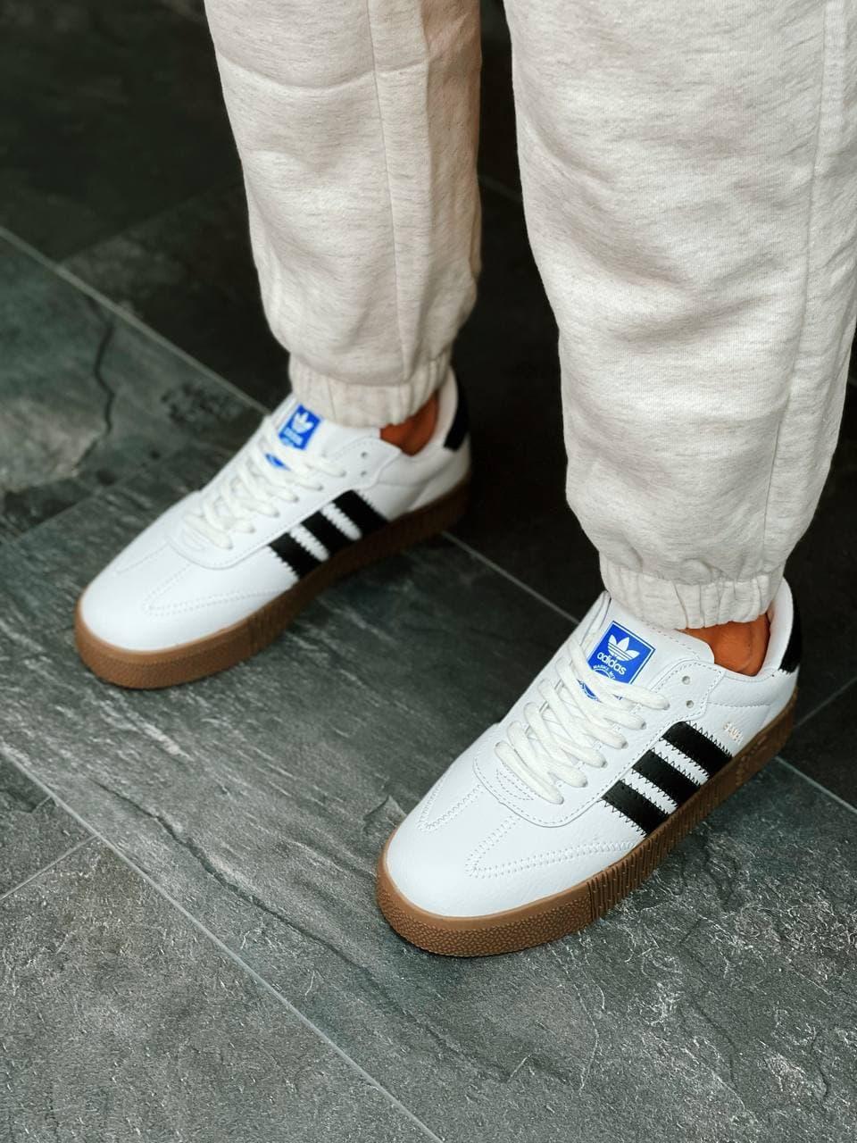 Adidas Samba White Brown 1