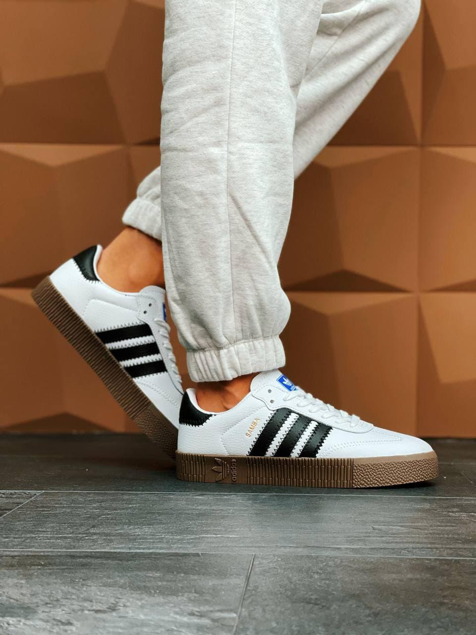 Adidas Samba White Brown 1