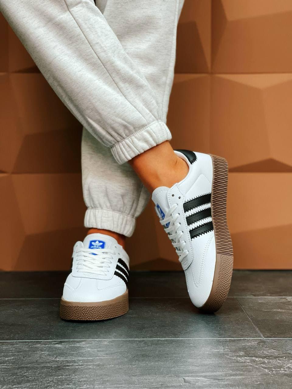 Adidas Samba White Brown 1