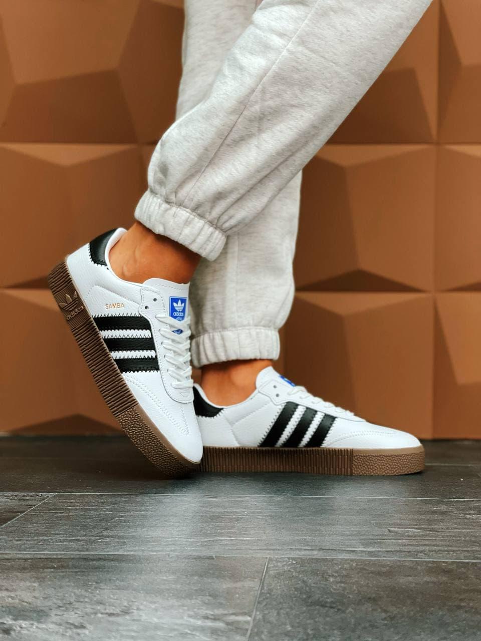 Adidas Samba White Brown 1