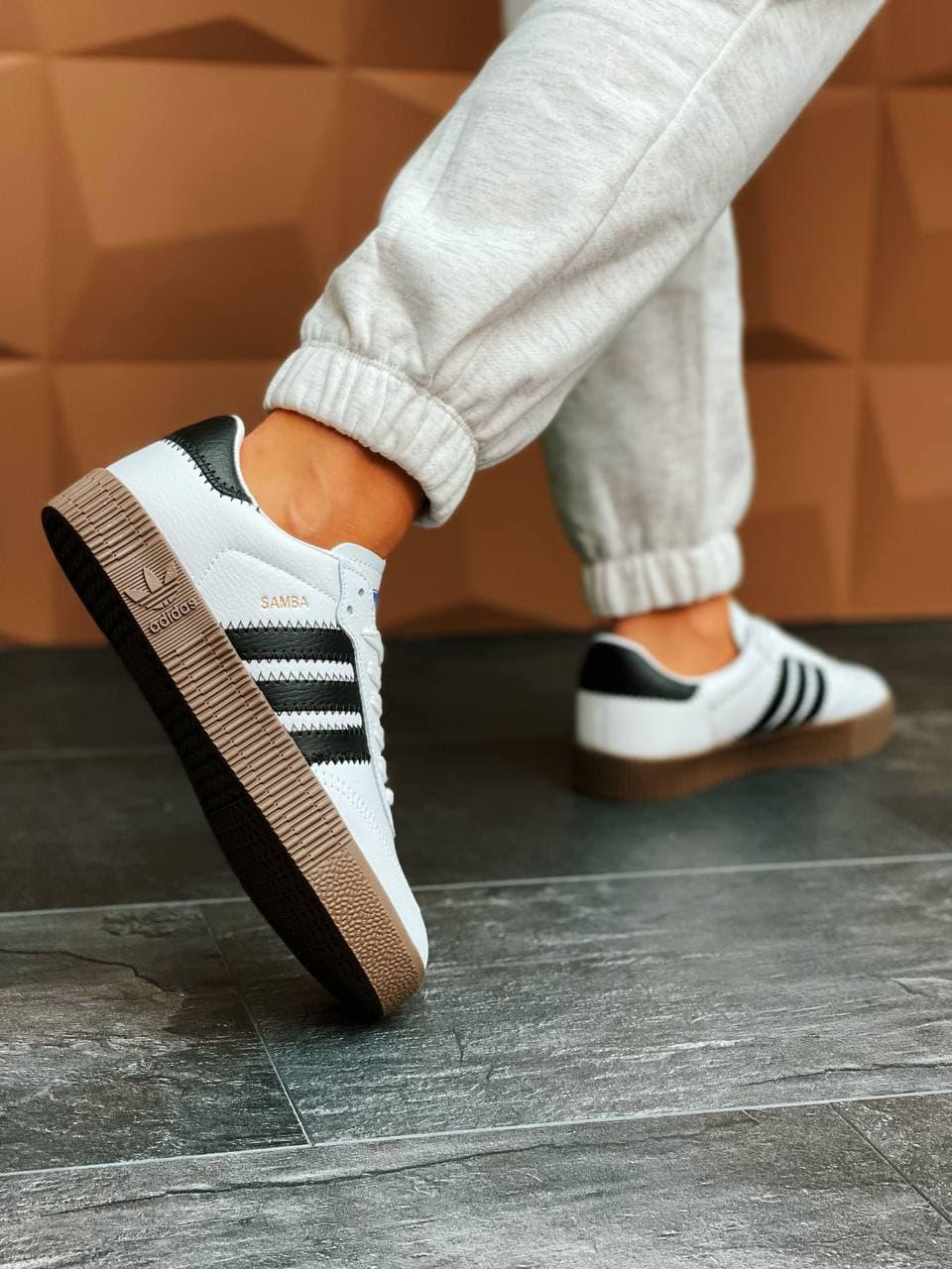Adidas Samba White Brown 1