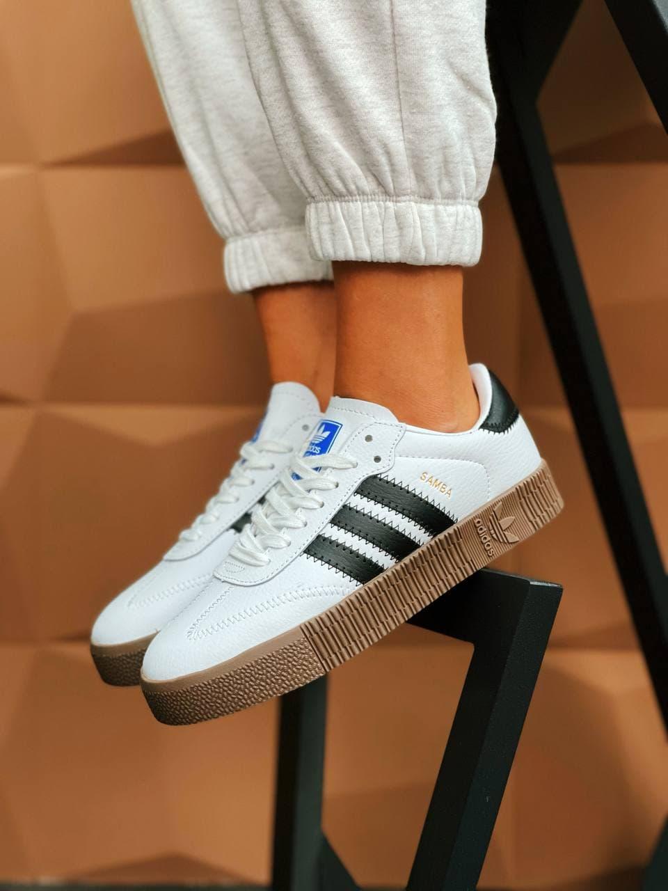 Adidas Samba White Brown 1
