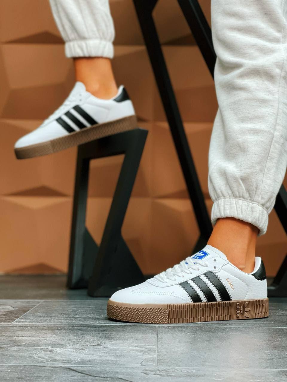 Adidas Samba White Brown 1
