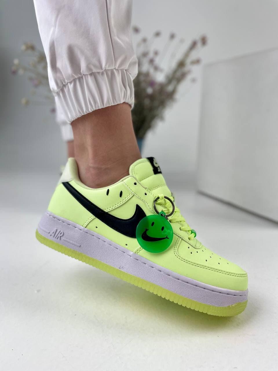 Nike Air Force Neon Green White