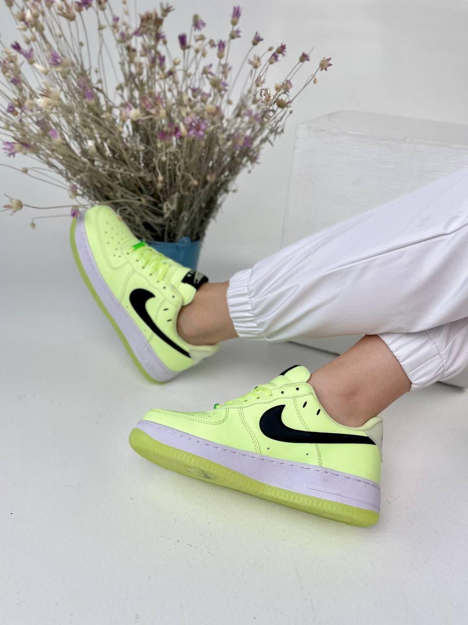 Nike Air Force Neon Green White