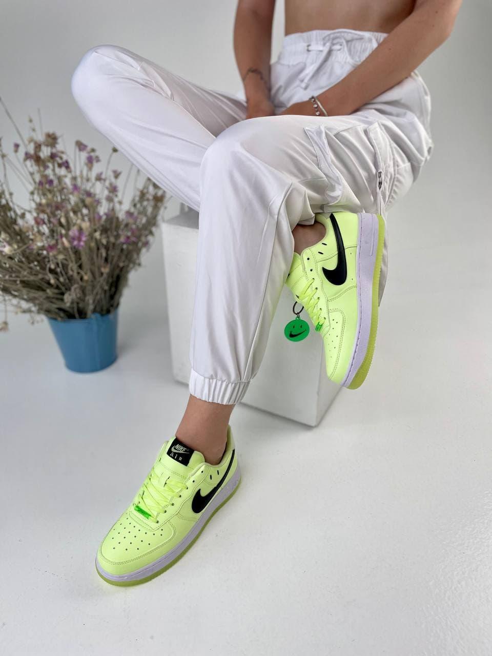 Nike Air Force Neon Green White