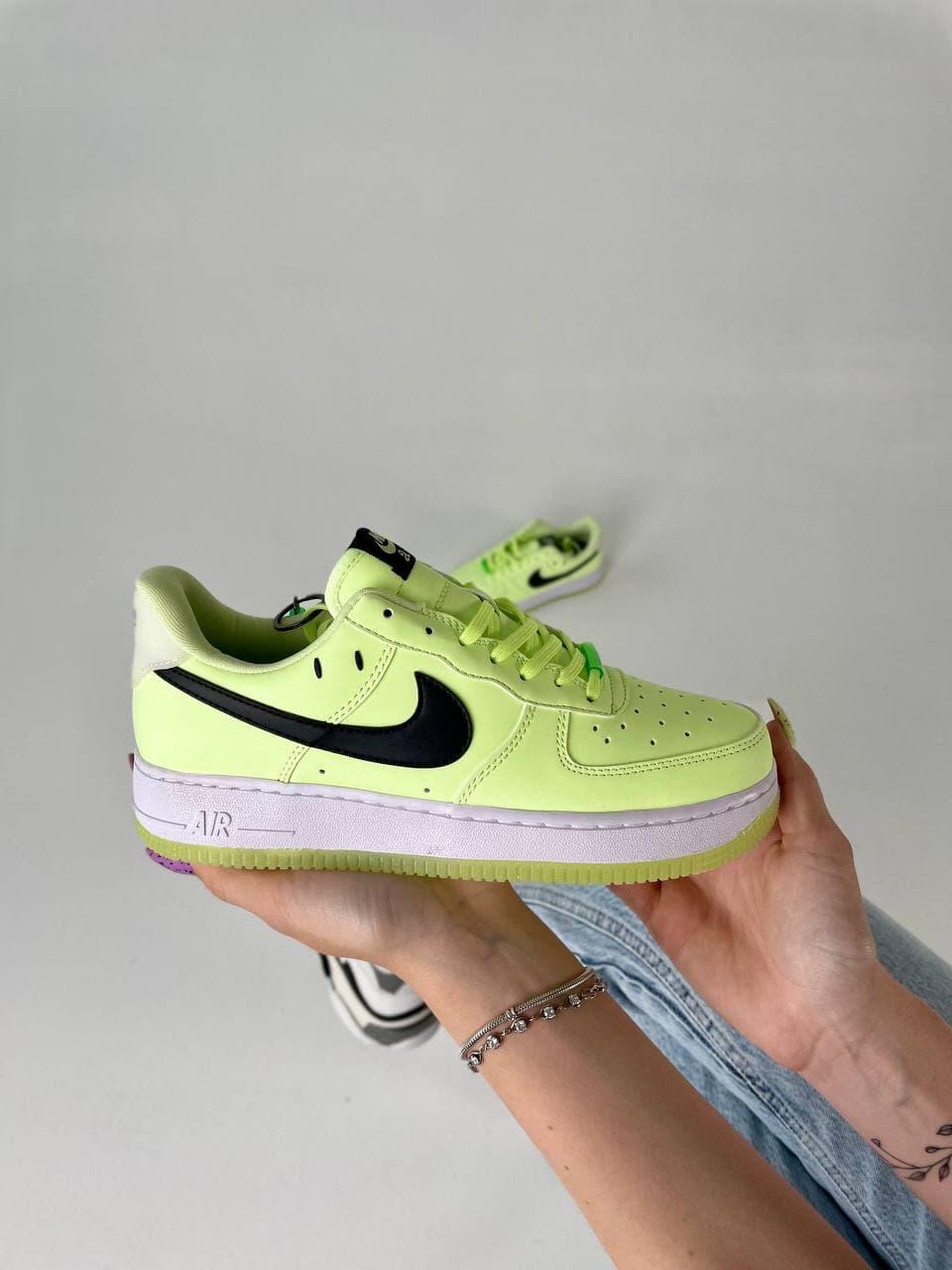 Nike Air Force Neon Green White