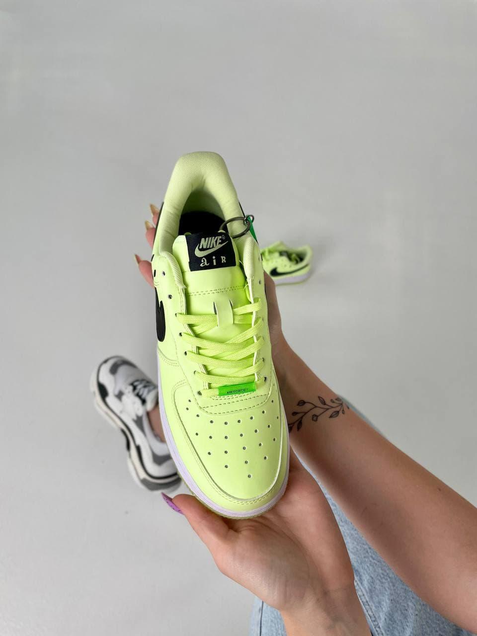 Nike Air Force Neon Green White