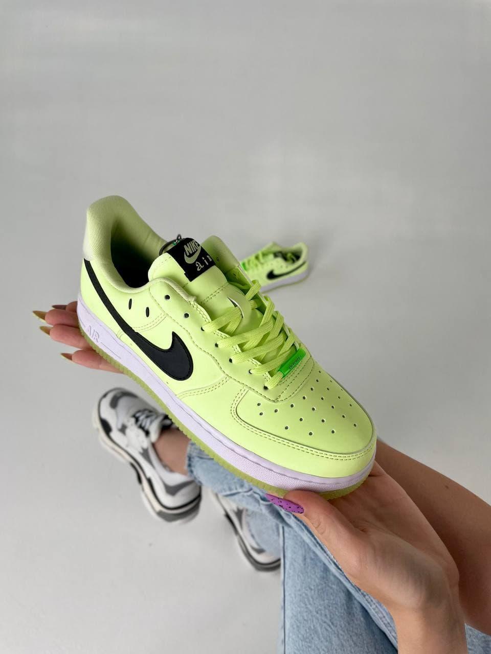 Nike Air Force Neon Green White