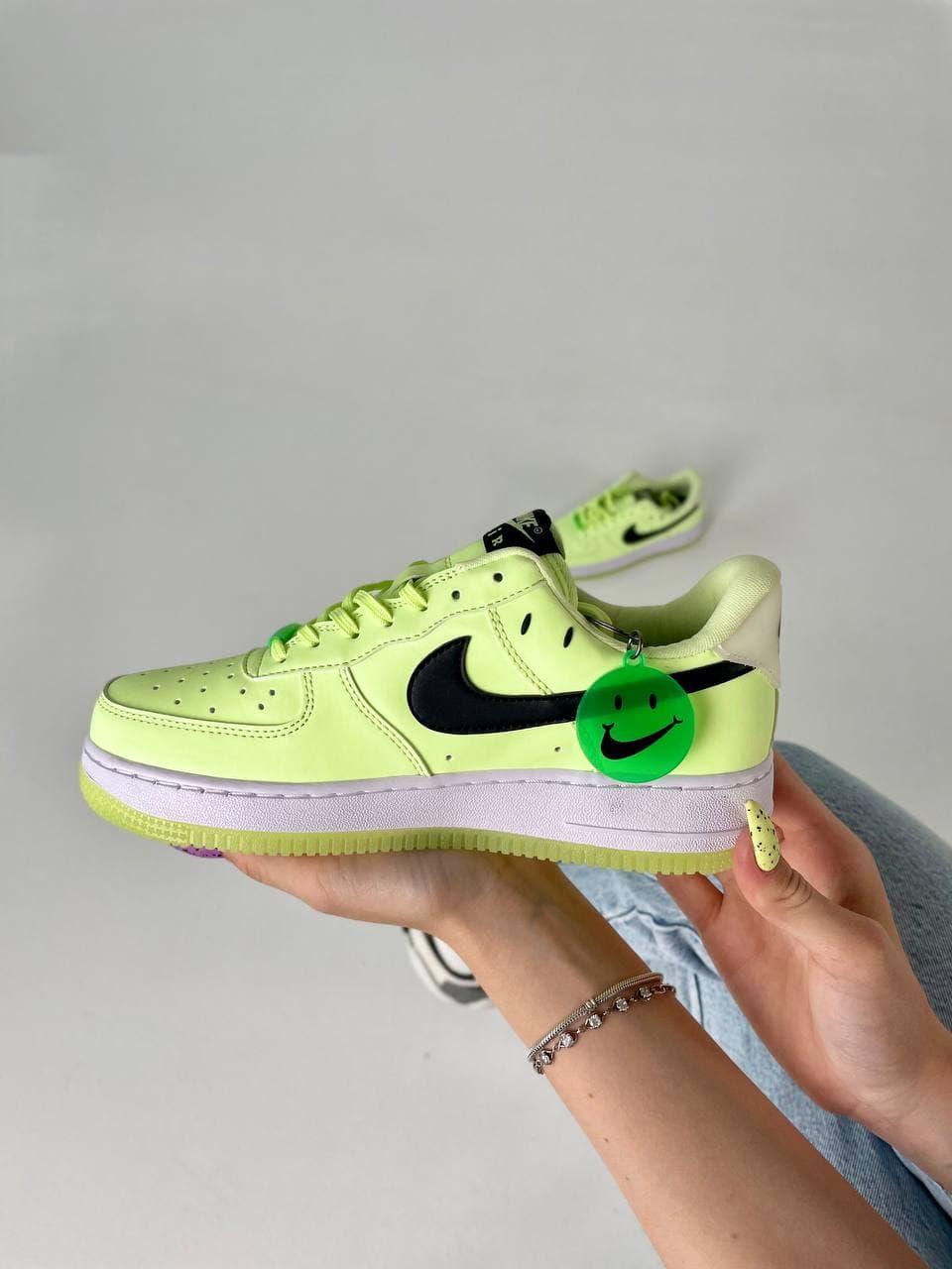 Nike Air Force Neon Green White