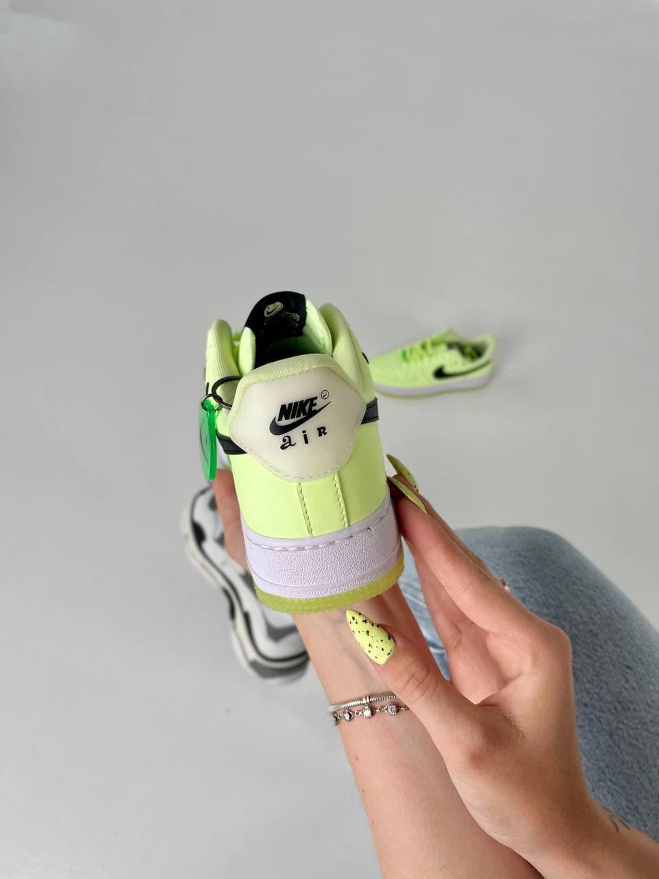 Nike Air Force Neon Green White