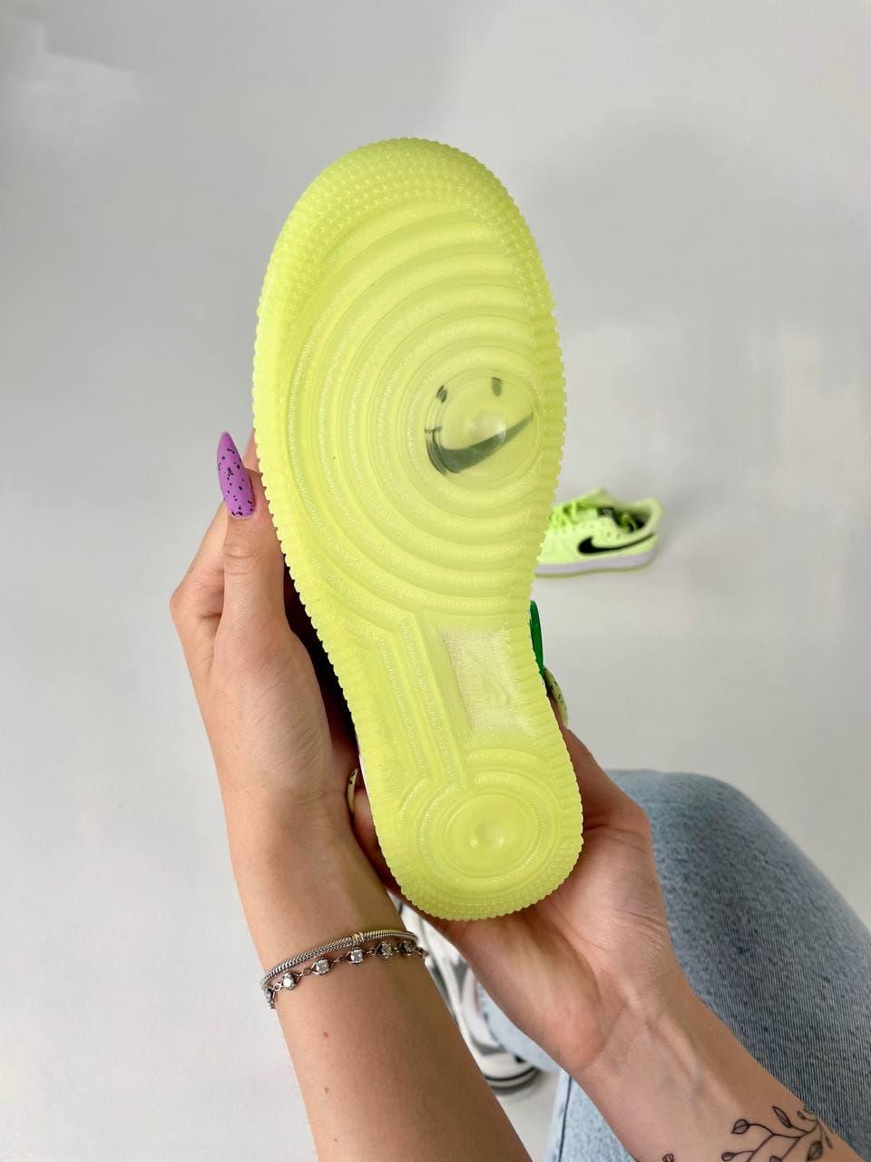 Nike Air Force Neon Green White