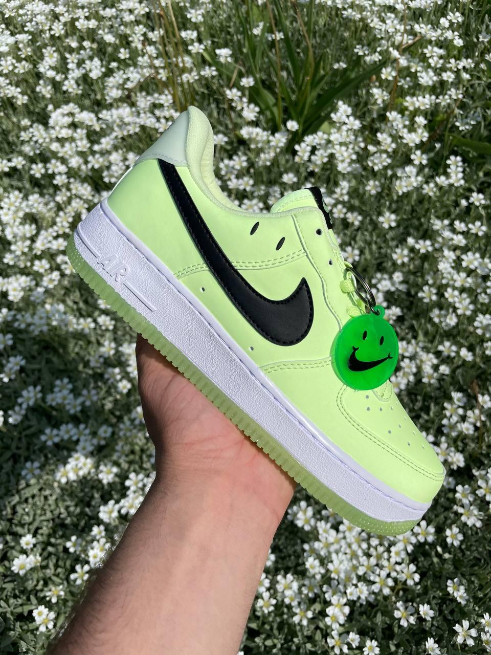 Nike Air Force Neon Green White
