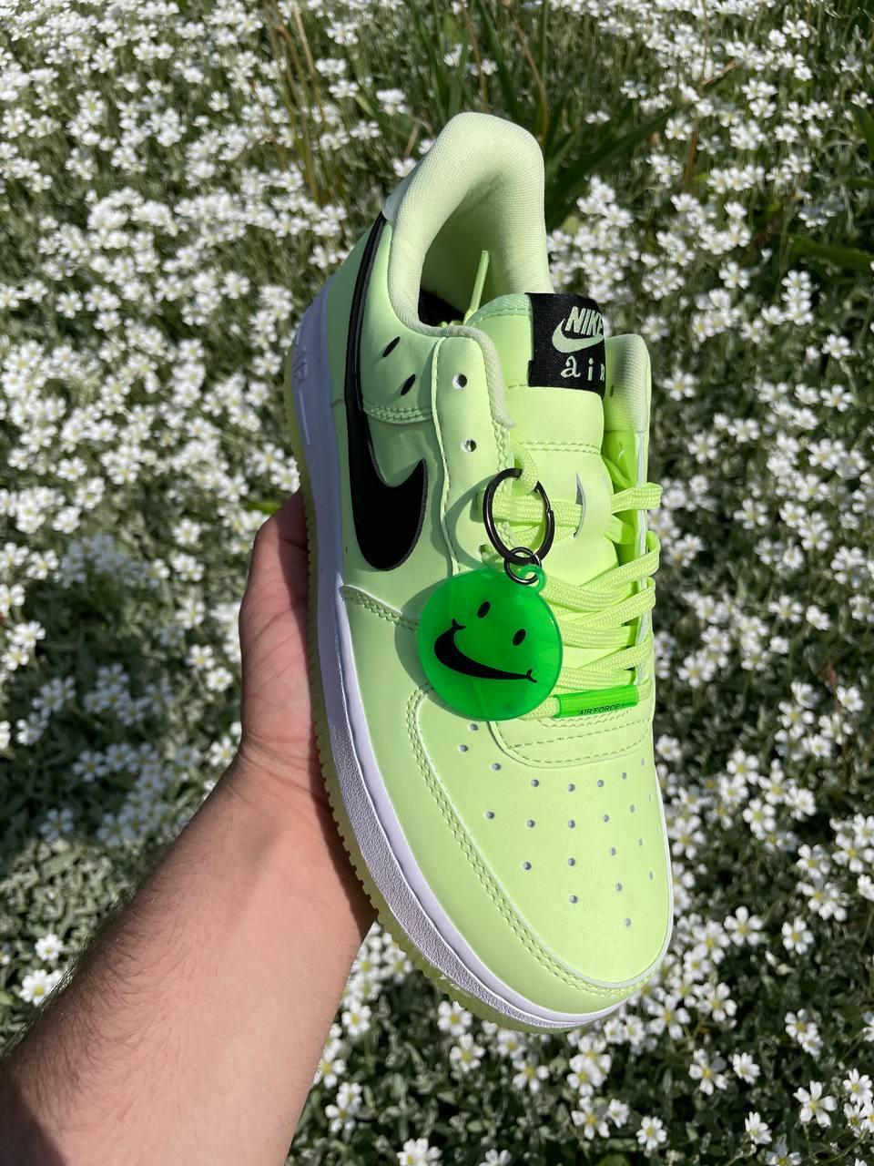 Nike Air Force Neon Green White