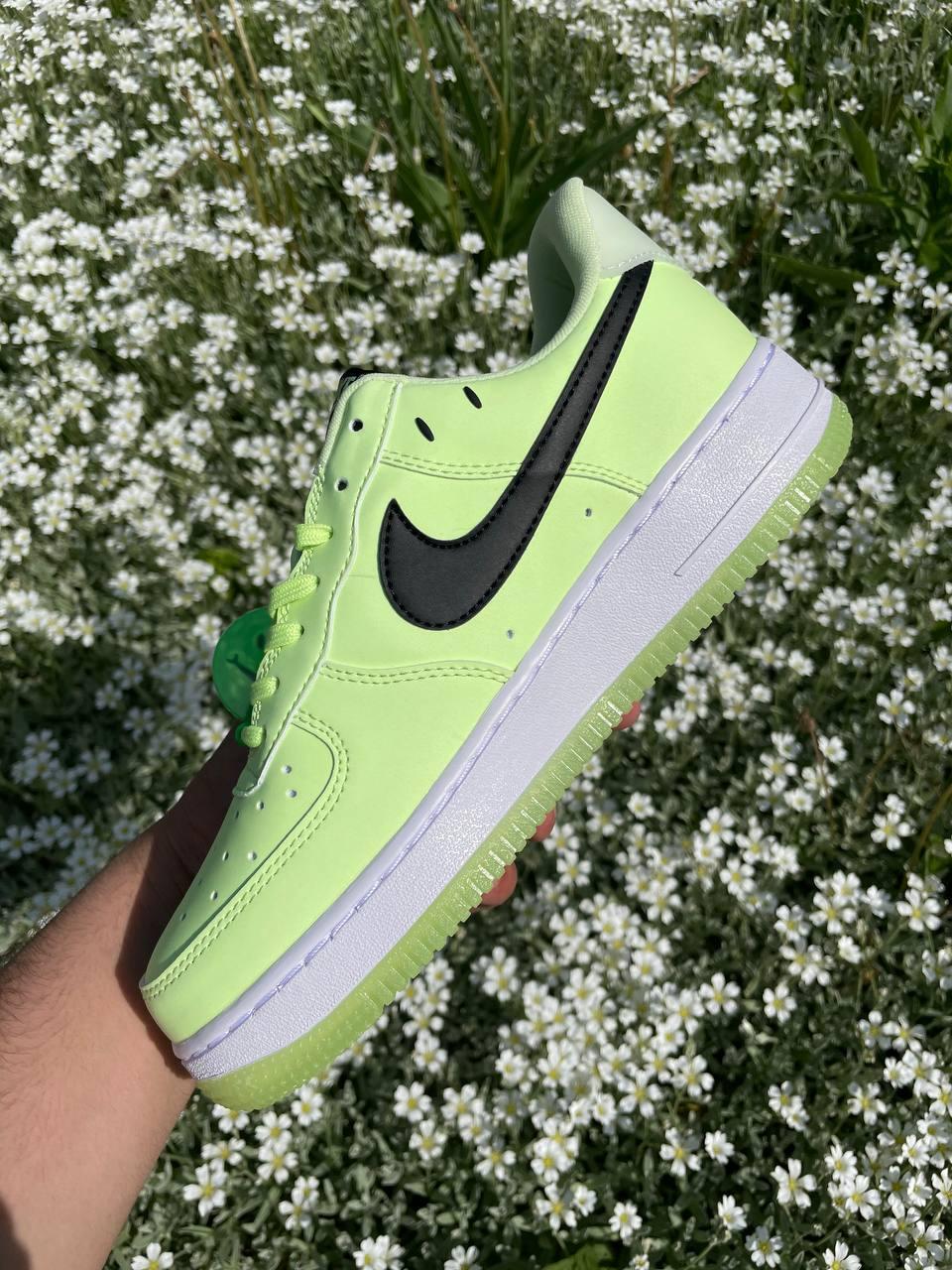 Nike Air Force Neon Green White