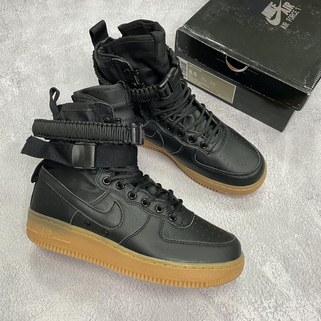 Nike Special Fled Air Force 1 Black Beige 2