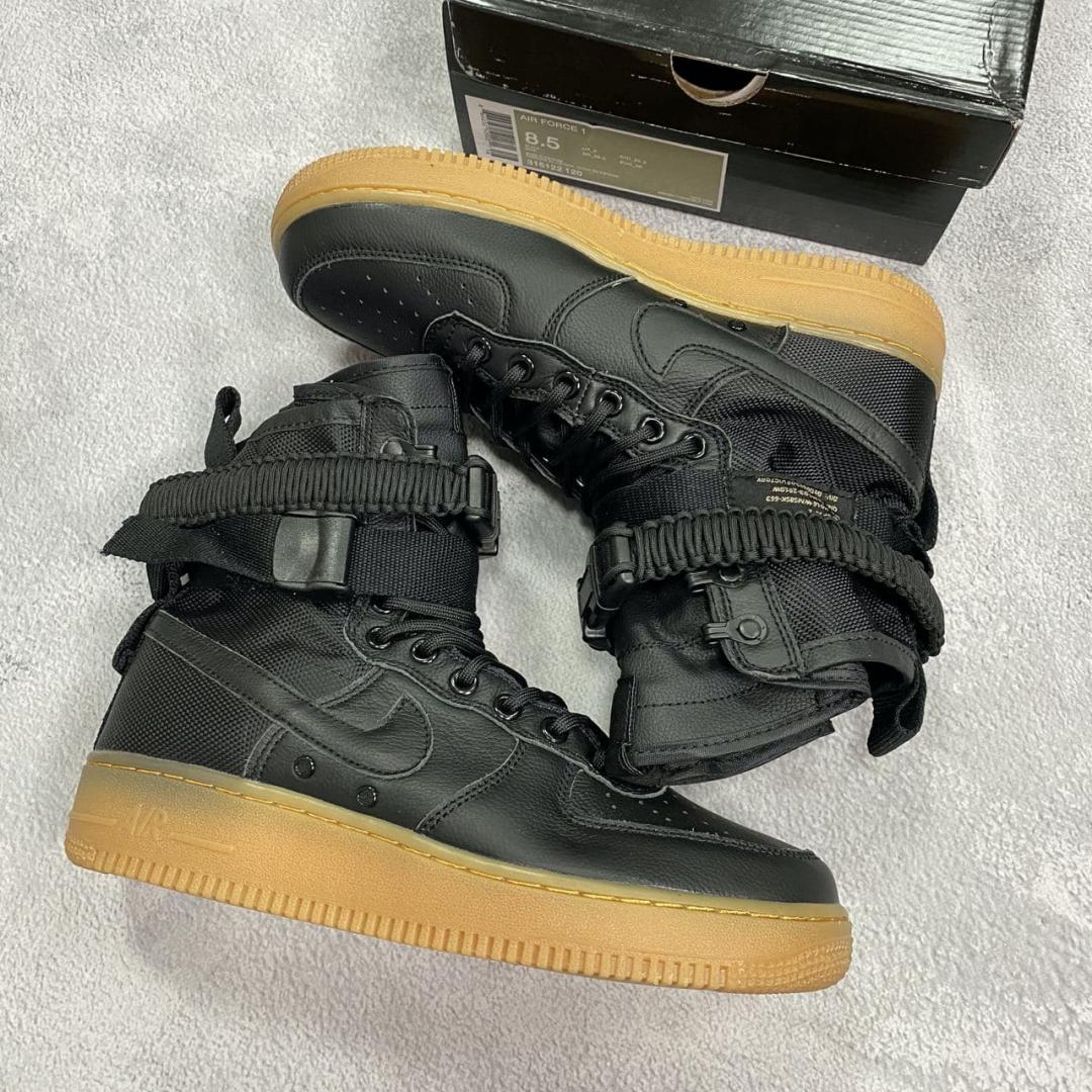 Nike Special Fled Air Force 1 Black Beige 2