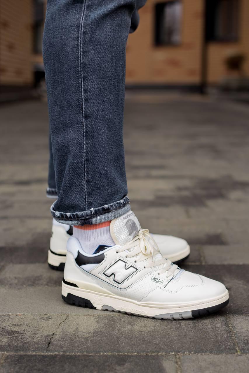 New Balance 550 Cream Black v2